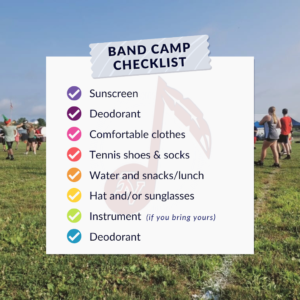 Band Camp Checklist