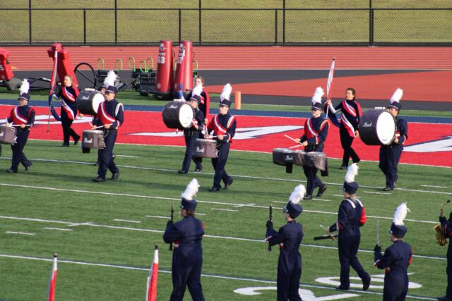 marching band on field