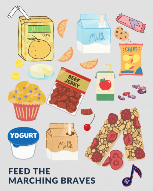 snacks illustration poster