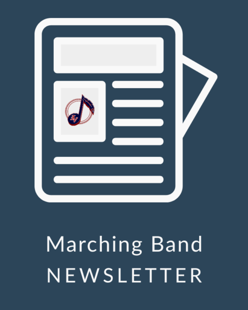 Indian Valley Marching Braves band newsletter cover image